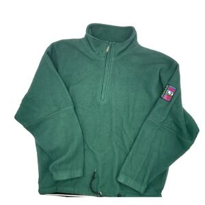 Vintage GAP Alpine Series Downhill LT Patch Fleece Sweatshirt 90s Green XL #C257